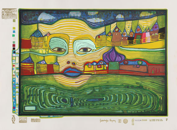 Friedensreich Hundertwasser - Regentag Mappe