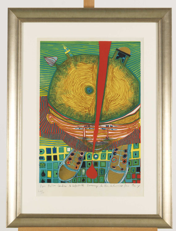 Friedensreich Hundertwasser - Der Knabe mit den grünen Haaren - Frame image
