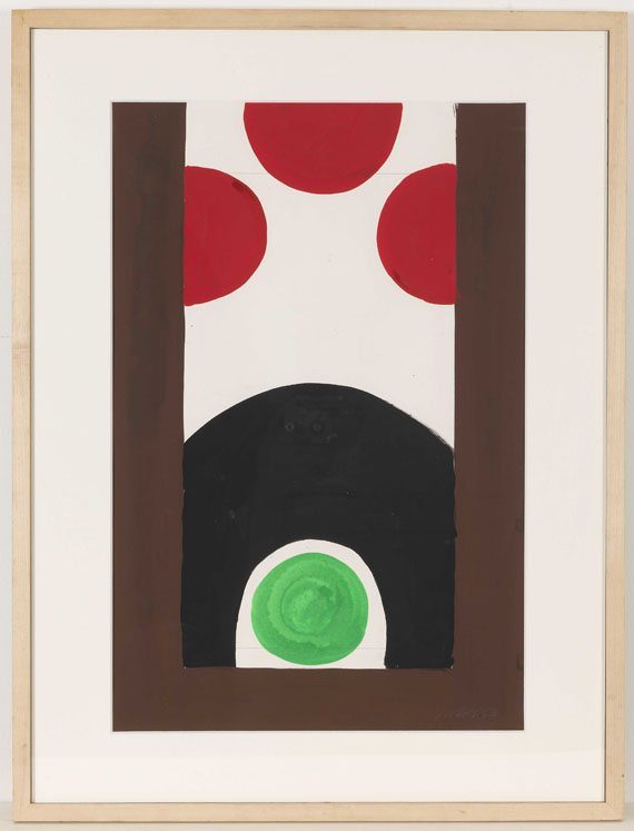 Georg Karl Pfahler - Komposition mit Halbkreisen - Frame image
