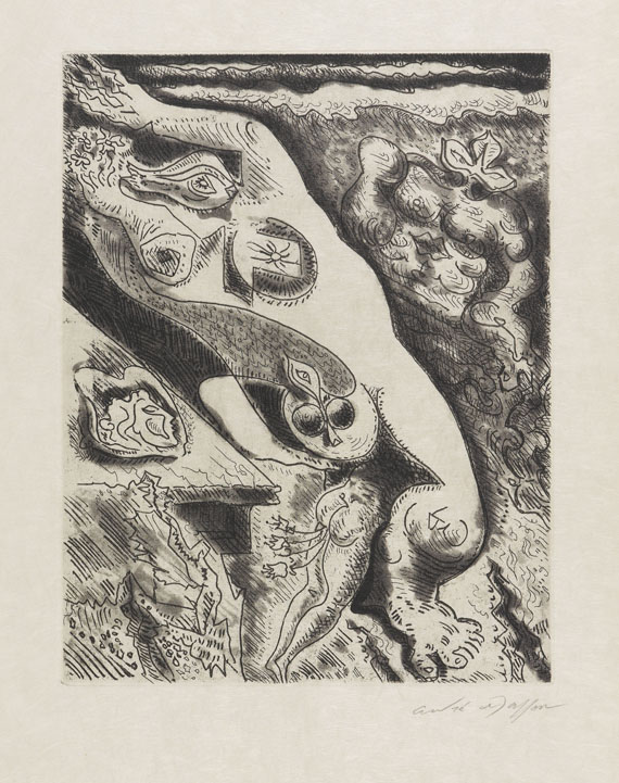 André Masson - Jouffroy, Alain: Le septième chant. 1974. - 