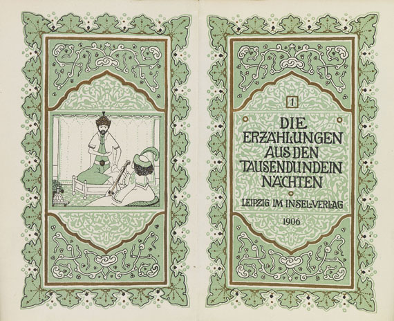 Marcus Behmer - Erzählungen aus tausendundein Nächten.16 Bde.,  1906- 1910.