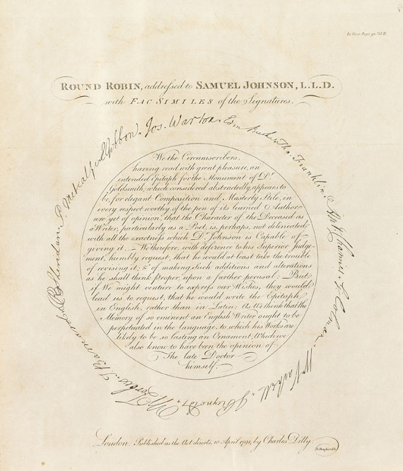 James Boswell - The Life of Samuel Johnson. 2 Bde. 1791. - 