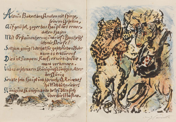 Lovis Corinth - Goethe, Reinecke Fuchs. 1921.