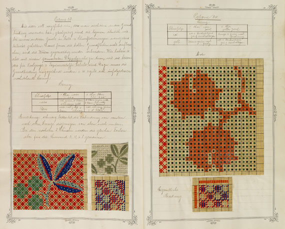  Musterbücher - Muster-Zerlegung. Bindungs-Lehre. 1911-12. - 