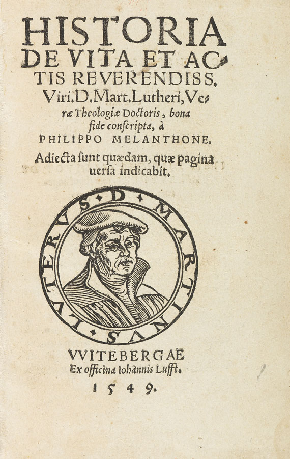 Philipus Melanchton - Historia de vita Lutheri. 1549.