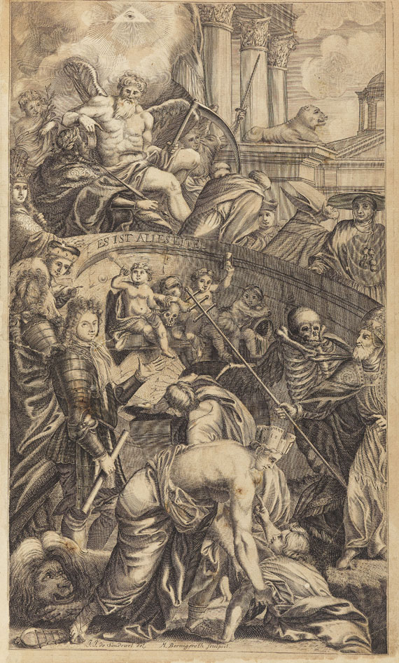 Heinrich A. von Ziegler und Kliphausen - Schau-Platz der Zeit. 2 Bde. 1695-1718 - 