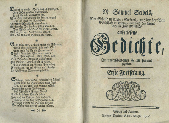 Samuel Seidel - Sammelband. 1739-42