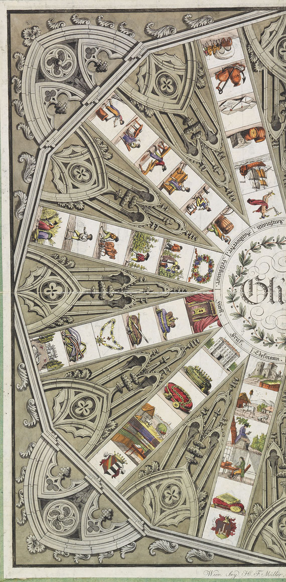   - Der Weg zum Glücke. Spielplan. Um 1830-1840