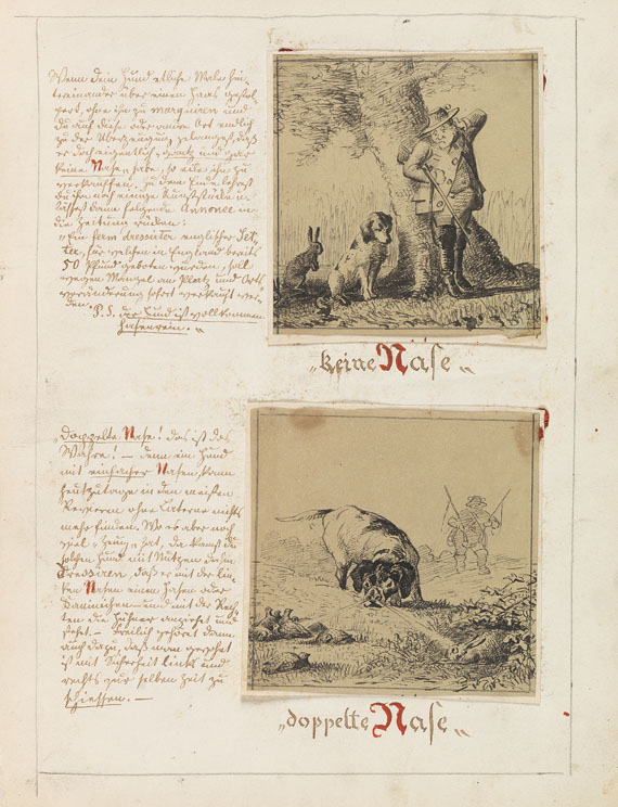Ludwig Holster - Idiotismus venatorius. Jagd- Handschriften-Unikat. 1855 - 