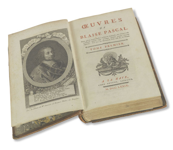 Blaise Pascal - Oeuvres. 5 Bde. 1779