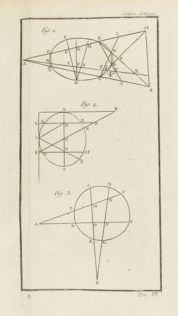 Blaise Pascal - Oeuvres. 5 Bde. 1779 - 