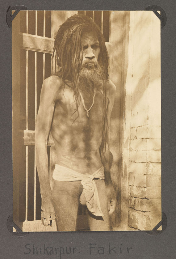  Reisefotografie - 4 Fotoalben Indien. 1926-1927. - 