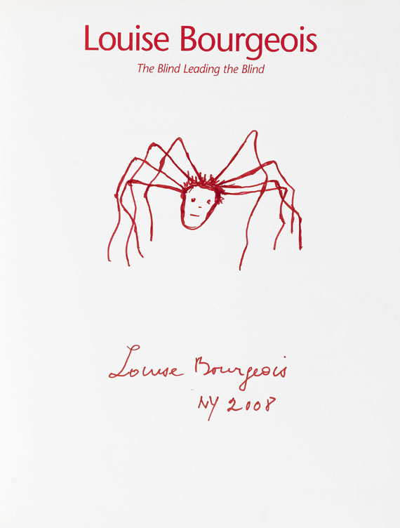 Louise Bourgeois - Xenakis, M., The blind leading the blind. Mit sign. Orig.-Zeichnung. 2008 - 