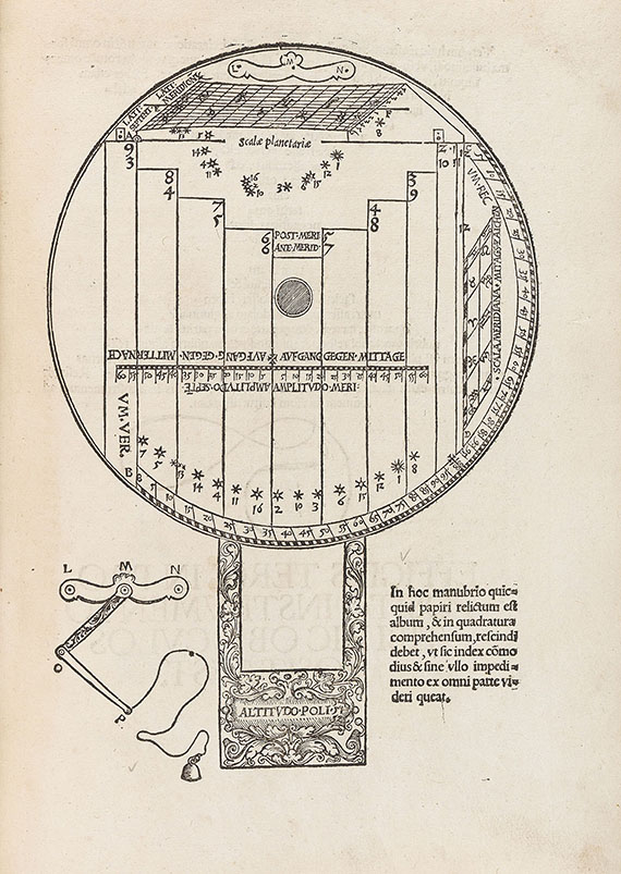 Peter Apian - Quadrans astronomicus. 1532 - 