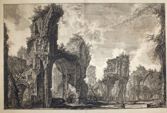 Giovanni Battista Piranesi - 3 Bll. Veduten von Rom. - 