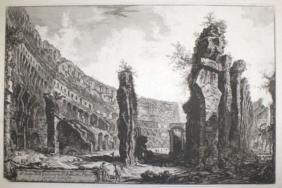 Giovanni Battista Piranesi - 3 Bll. Veduten von Rom. - 