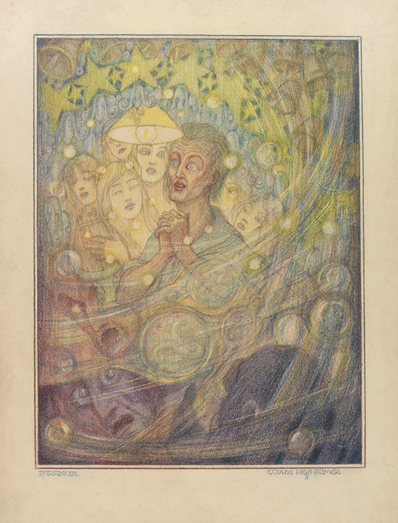 Ludwig Hesshaimer - Irrenhaus. Seltsame Pastelle und Sonette. 1925-30 - 