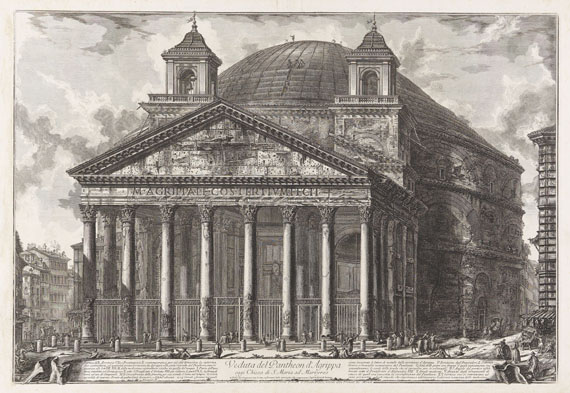 Giovanni Battista Piranesi - Veduta del Pantheon d