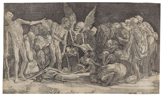Agostino Veneziano - Die Skelette (Gli scheletri)