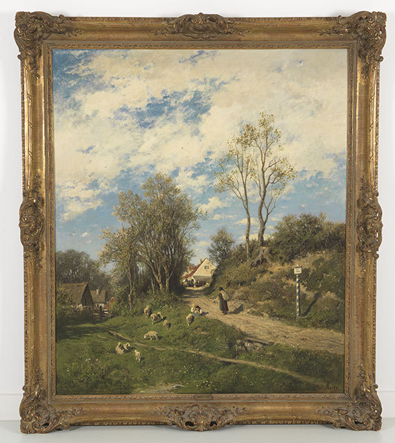 Adolf Heinrich Lier - Frühlingsmorgen - Frame image