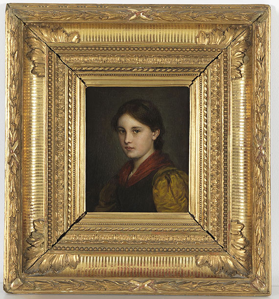 Franz von Defregger - Dirndl - Frame image