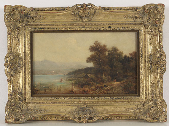 Ludwig Sckell - Oberbayrische Seelandschaft - Frame image