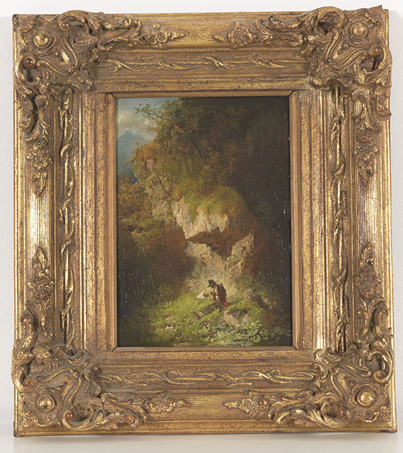 Philipp Sporrer - Der Schmetterlingsjäger im Gebirge - Frame image