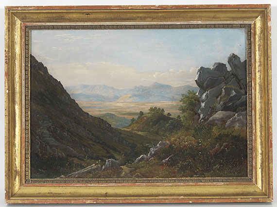 Ernst Willers - Zugeschrieben - Aus der Campagna bei Rom - Frame image