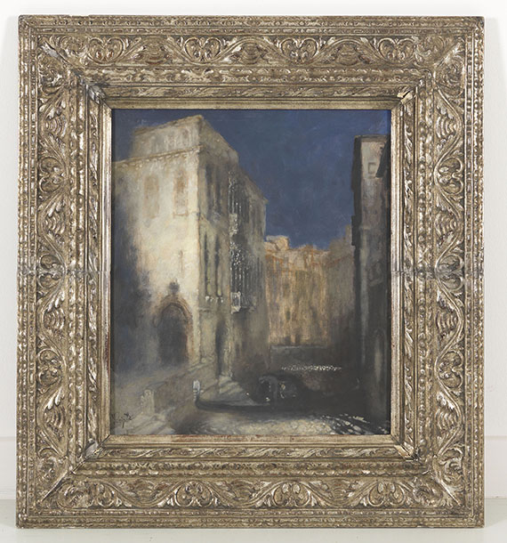 Karl Leipold - Kanal in Venedig bei Mondschein - Frame image