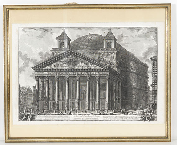 Giovanni Battista Piranesi - Veduta del Pantheon d