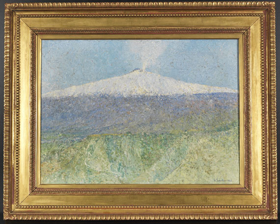 Georg Sauter - Ätna im Winter - Frame image