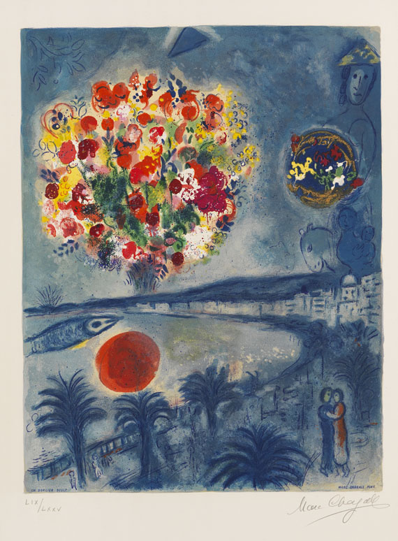 Marc Chagall - Die untergehende Sonne