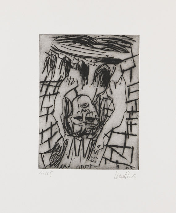 Baselitz - Mädchen mit Harmonika II