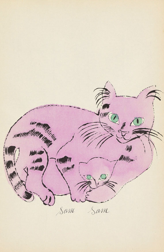 Andy Warhol - 25 Cats name[d] Sam and one Blue Pussy - 