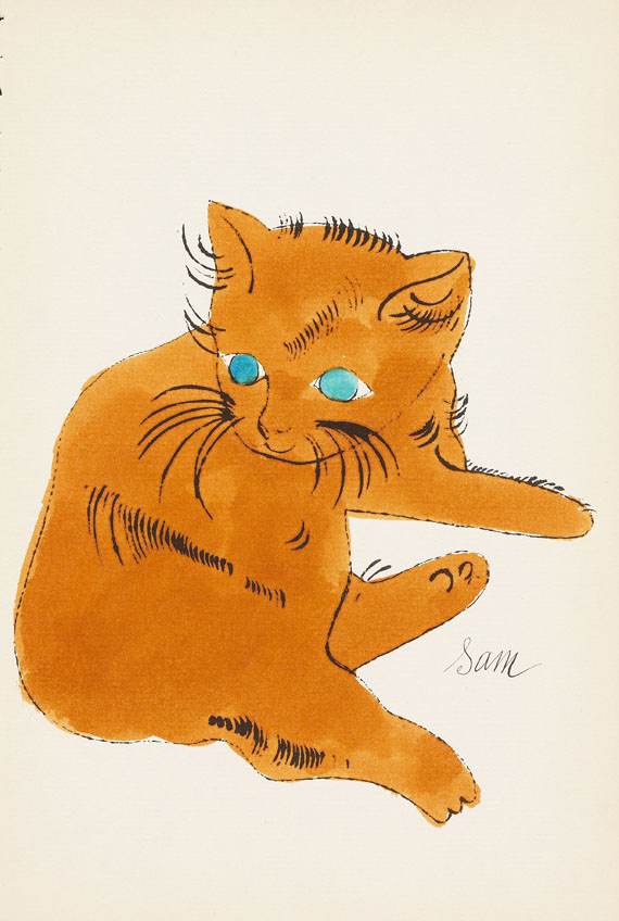 Andy Warhol - 25 Cats name[d] Sam and one Blue Pussy - 