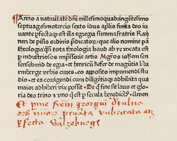  Rainerius de Pisis - 2 Bde. Pantheologia. - 