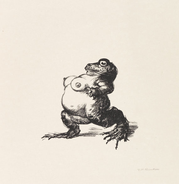 Friedrich Wilhelm Kleukens - Krötenkroam. 8 Lithographien. - 