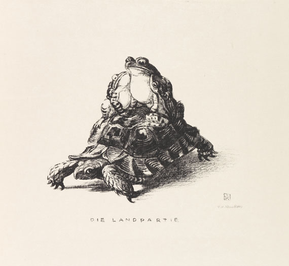 Friedrich Wilhelm Kleukens - Krötenkroam. 8 Lithographien. - 