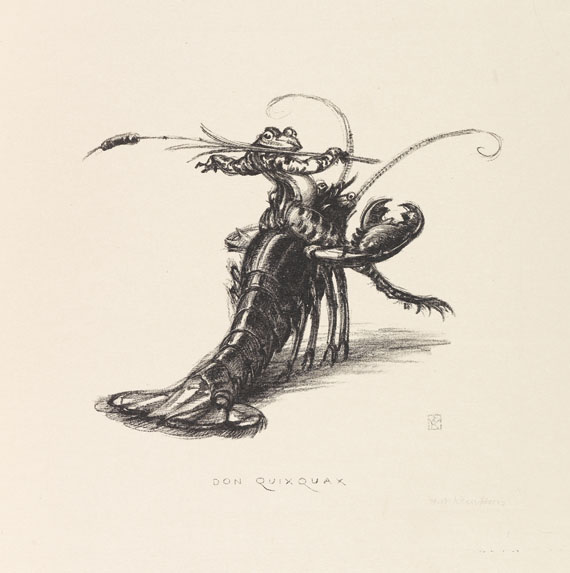 Friedrich Wilhelm Kleukens - Krötenkroam. 8 Lithographien. - 