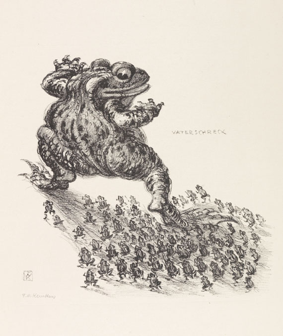 Friedrich Wilhelm Kleukens - Krötenkroam. 8 Lithographien. - 