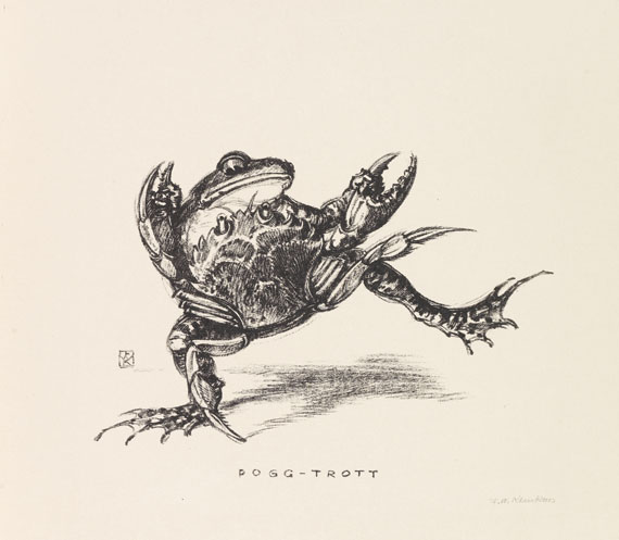 Friedrich Wilhelm Kleukens - Krötenkroam. 8 Lithographien. - 