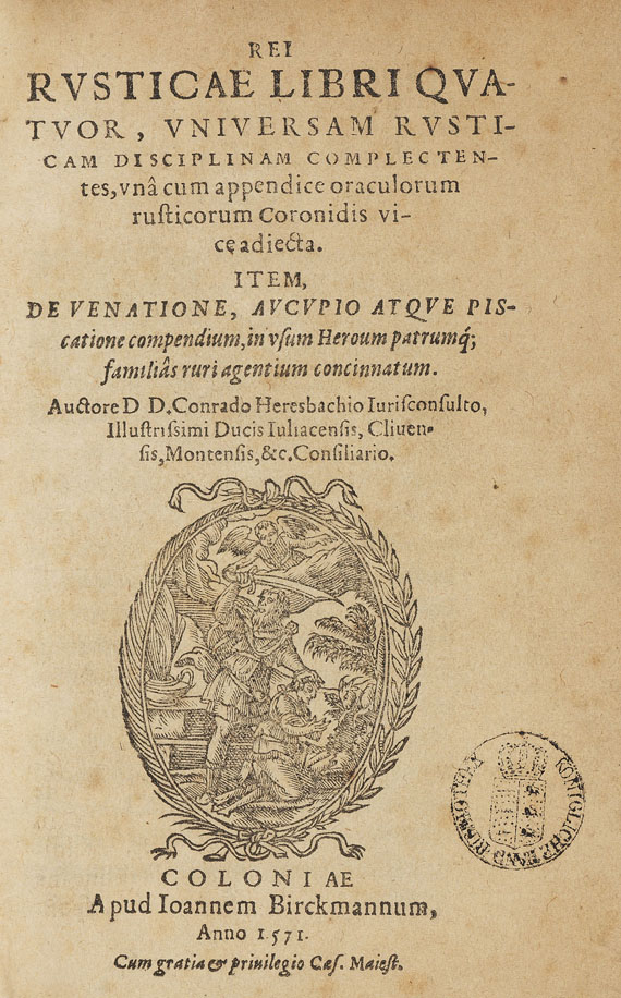 Conrad Heresbach - Rei rusticae libri quatuor. - 