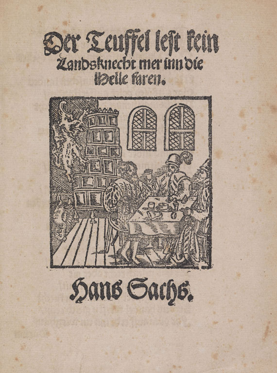 Hans Sachs - Der Teuffel lest kein Landsknecht. 1559.