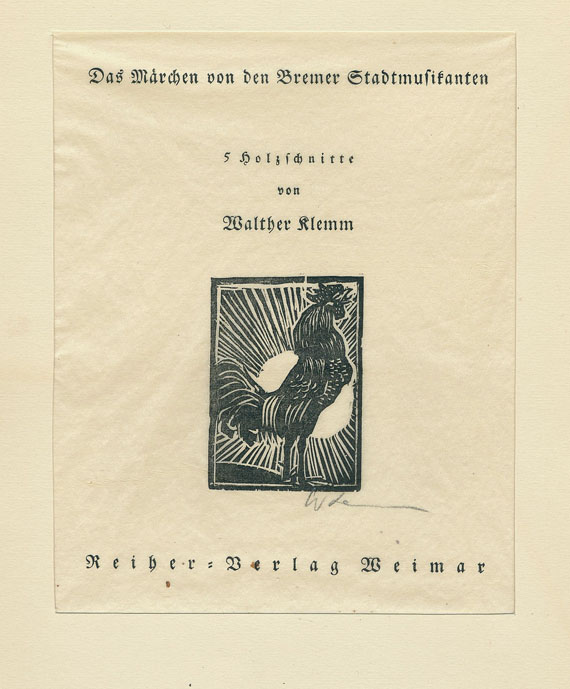 Walther Klemm - Märchen-Mappen mit Holzschnitten. 3 Tle.