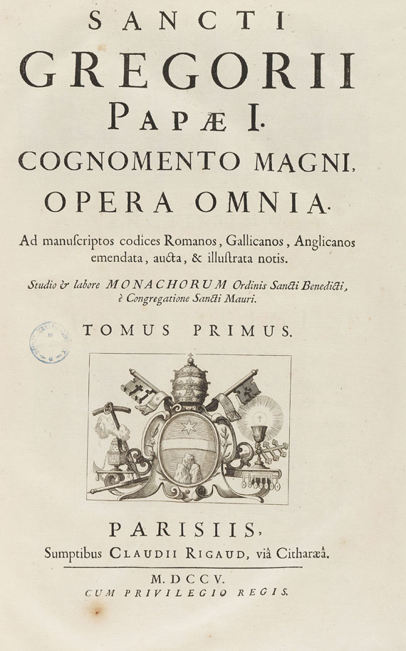 Gregorius I. - Opera omnia. 4 Bde.
