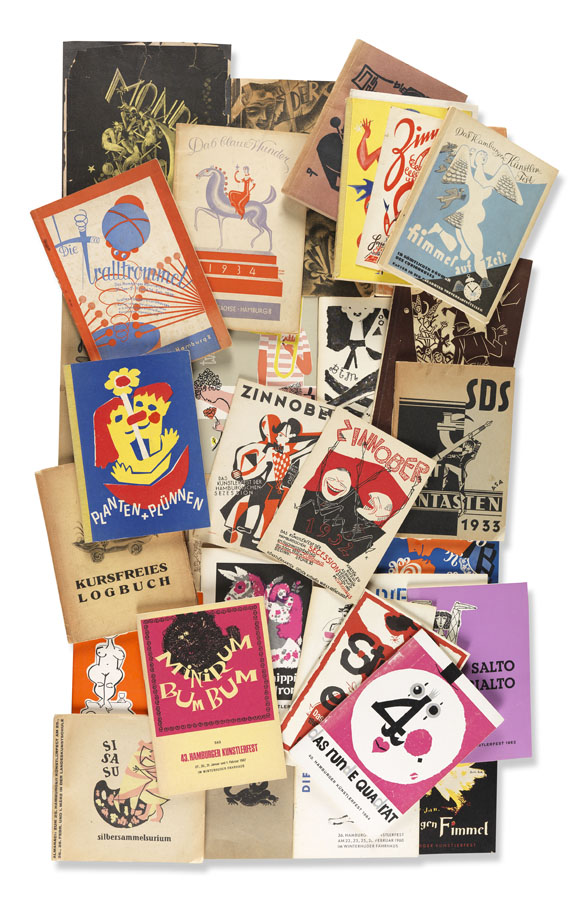  - Künstlerfeste. Konvolut ca. 30 Tle. 1921-68. - 