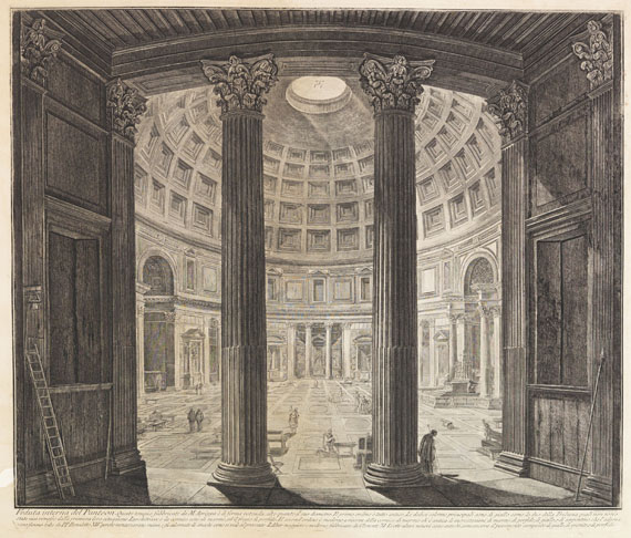 Giovanni Battista Piranesi - Veduta del Tempio di Cibele a Piazza della Bocca della Verità - 
