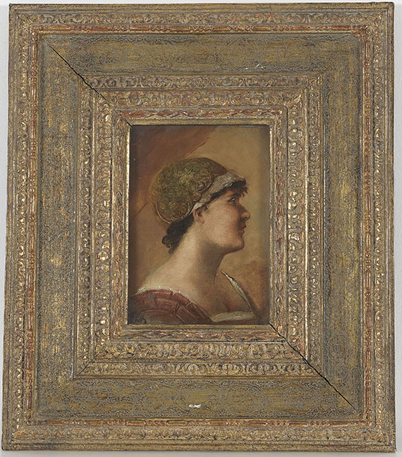 Friedrich Kaulbach - Zugeschrieben - Frauenkopf im Profil - Frame image