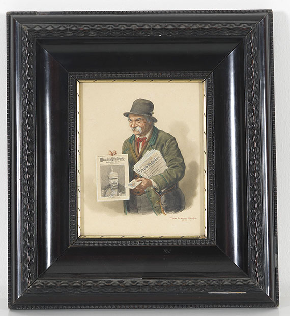 Peter Kraemer II - Münchner Zeitungsverkäufer - Frame image