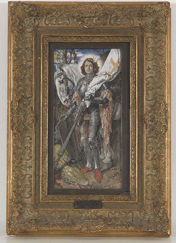 Wilhelm von Diez - Heiliger Georg mit dem erlegten Drachen - Frame image